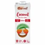 Brique blanche Ecomil boisson noix de coco bio sans sucres 1 litre