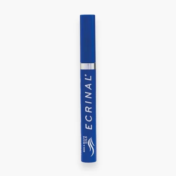 Tube bleu Ecrinal mascara noir fortifiant, soin et beauté des cils
