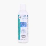 Flacon blanc Ecrinal shampooing cheveux secs, étiquette bleue 220 ml