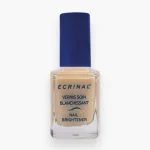 Flacon Ecrinal vernis soin blanchissant beige nacré, bouchon bleu