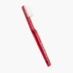 Brosse à dents Elgydium Classic dure manche rouge translucide filaments blancs
