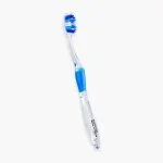 Brosse à dents Elgydium Diffusion medium, manche transparent et brins bleus