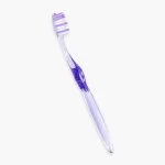 Brosse à dents Elgydium Inter-Active medium, manche transparent et insert violet