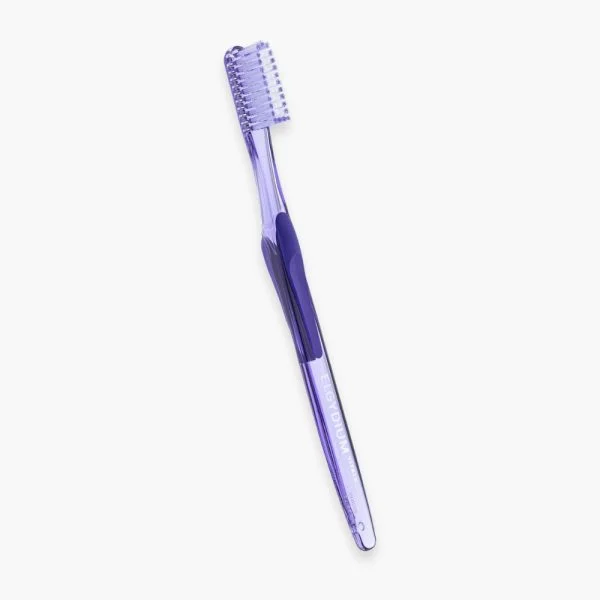 Brosse à dents Elgydium Vitale souple, manche translucide violet