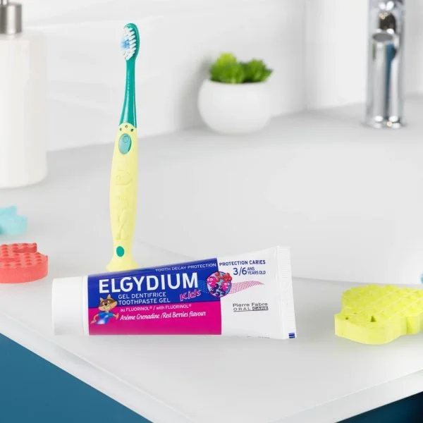 Elgydium Dentifrice Kids Grenadine 3-6ans Protection Caries 50ml – photo 2
