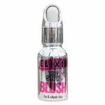 Petit flacon argenté Elixir The Shy Blush, teinte lèvres et joues, capuchon applicateur