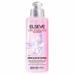 Flacon pompe rose Elseve Glycolic Gloss crème gloss de coiffage 200 ml