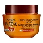 Pot orange Elseve Huile Extraordinaire Jojoba masque nutrition intense 310 ml
