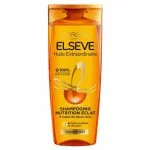 Grand flacon orange Elseve Huile Extraordinaire shampoing nutrition éclat 400 ml