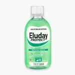 Flacon vert Eluday Protect 500 ml, bain de bouche protection complète