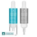 Deux flacons compte-gouttes Endocare Expert Drops Hydrating et Soft Peel