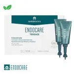 Coffret blanc et deux ampoules vertes Endocare Tensage concentré raffermissant