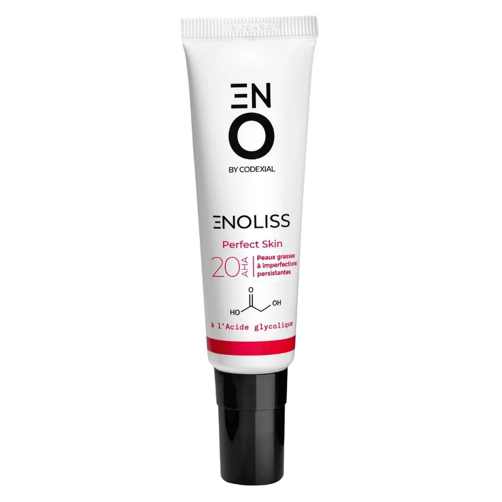eno-enoliss-perfect-skin-20-aha-micro-peeling-renovateur-nuit-by-codexial-30ml.jpg Tube blanc et rose Eno Enoliss Perfect Skin 20 AHA, acide glycolique 30 ml