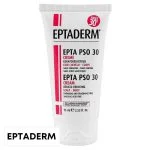 Tube blanc et rouge Eptaderm Epta PSO 30, urée 30 %