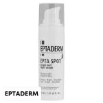 Flacon pompe blanc Eptaderm Epta Spot, sérum de nuit dépigmentant visage