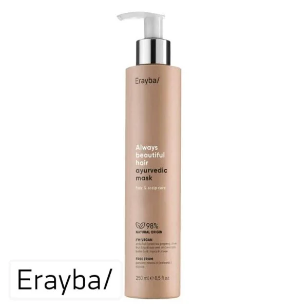 Flacon pompe beige Erayba ABH masque ayurvedic 250 ml