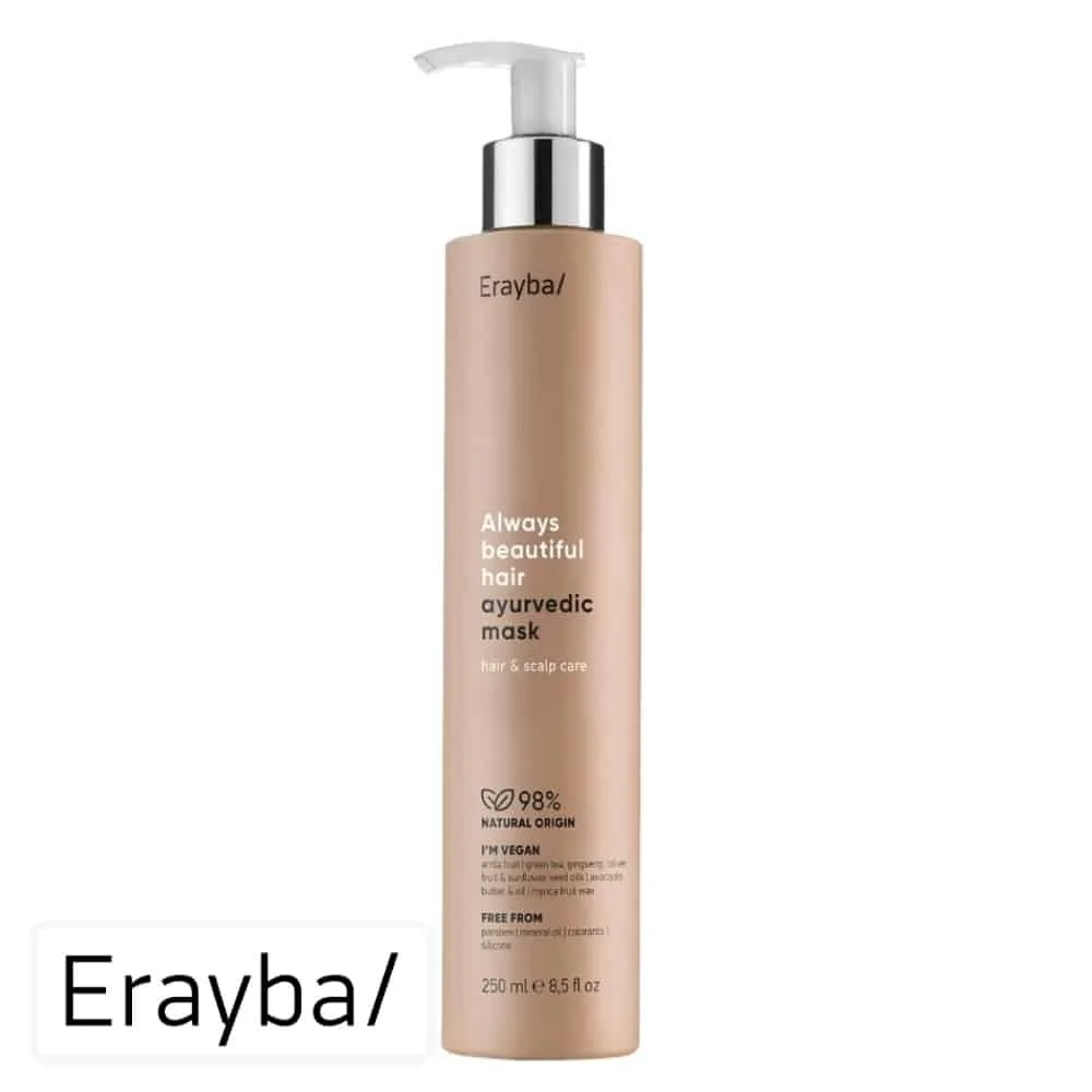 erayba-abh-ayurvedic-masque-250ml.jpg Flacon pompe beige Erayba ABH masque ayurvedic 250 ml
