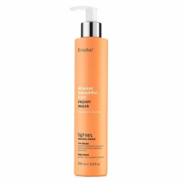 Flacon orange pompe Erayba Always Beautiful Hair repair mask 250 ml