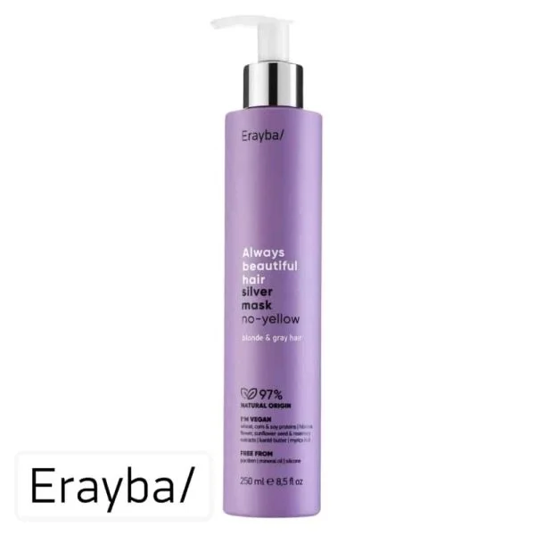 Flacon pompe violet Erayba ABH masque silver no-yellow 250 ml