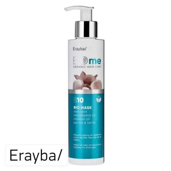 Flacon pompe blanc et bleu Erayba BIOme B10 Bio Mask 200 ml