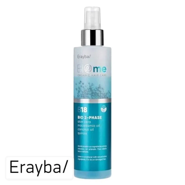 Flacon spray bleu dégradé Erayba BIOme B18 Bio 2-Phase 200 ml