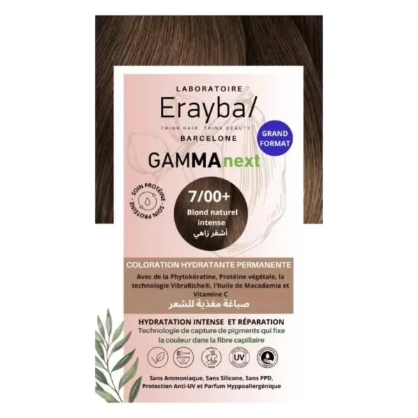Boîte de coloration Erayba Gammanext 7/00+ blond naturel intense