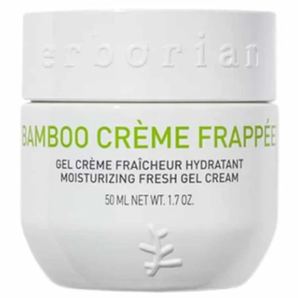 Pot blanc Erborian Bamboo Crème Frappée gel-crème fraîcheur hydratant 50 ml