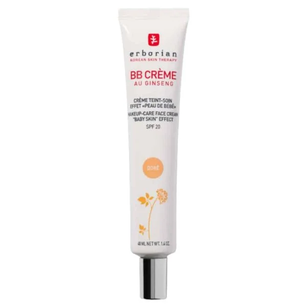 Tube blanc Erborian BB Crème au ginseng SPF 20, format 40 ml