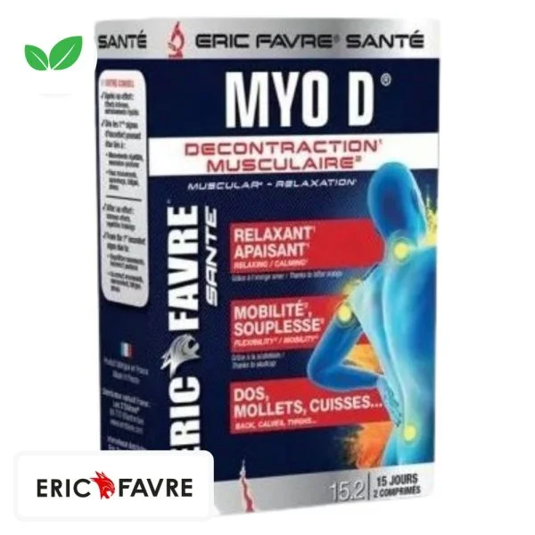 Eric Favre Myo D Décontraction Musculaire 30 Capsules