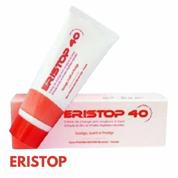 Tube et étui Eristop 40 crème de change 65 g oxyde de zinc