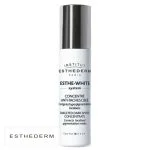 Flacon pompe blanc capuchon noir Institut Esthederm Esthe-White concentré anti-taches 9 ml