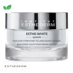 Pot argenté Esthederm Esthe-White soin de jour hydratant éclaircissant