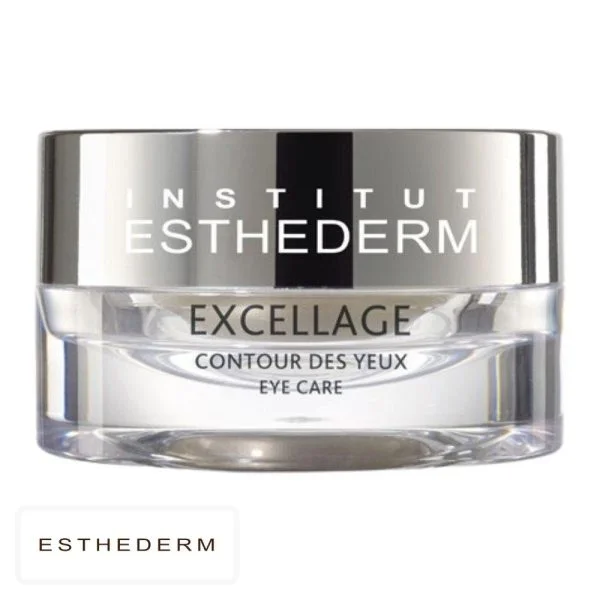 Pot argenté Institut Esthederm Excellage contour des yeux eye care