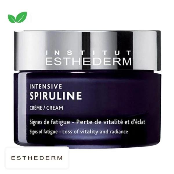 Pot violet foncé Esthederm Intensive Spiruline crème vitalité et éclat