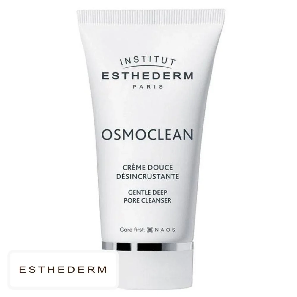esthederm-osmoclean-creme-douce-desincrustante-75ml.jpg Tube blanc Institut Esthederm Osmoclean crème douce désincrustante visage 75 ml