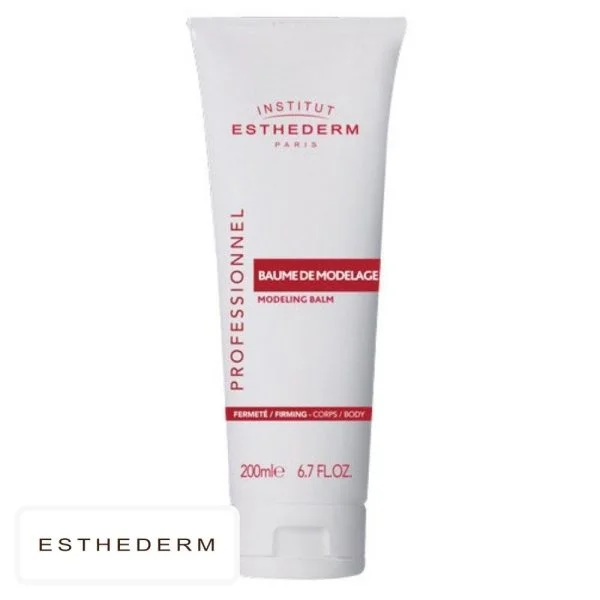 Tube blanc Institut Esthederm Professionnel baume de modelage corps fermeté 200ml