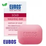 Étui rose Eubos et pain dermatologique solide rose de 125 g