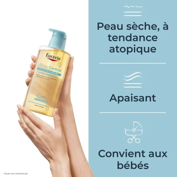 Eucerin AtopiControl Huile de Bain & Douche 400ml – photo 2