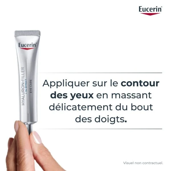 Eucerin Hyaluron-Filler 3X Effect Soin Contour des Yeux SPF15 15ml – photo 2
