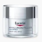 Pot Eucerin Hyaluron-Filler 3x Effect jour SPF 15 transparent et argenté