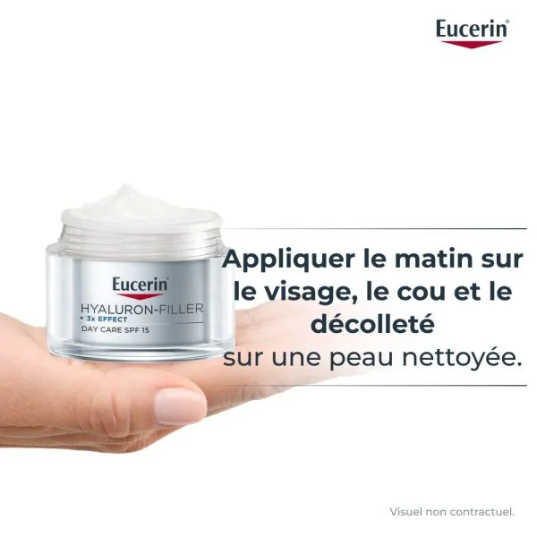Eucerin Hyaluron-Filler 3X Effect Soin de Jour Peau Sèche 50ml – photo 2