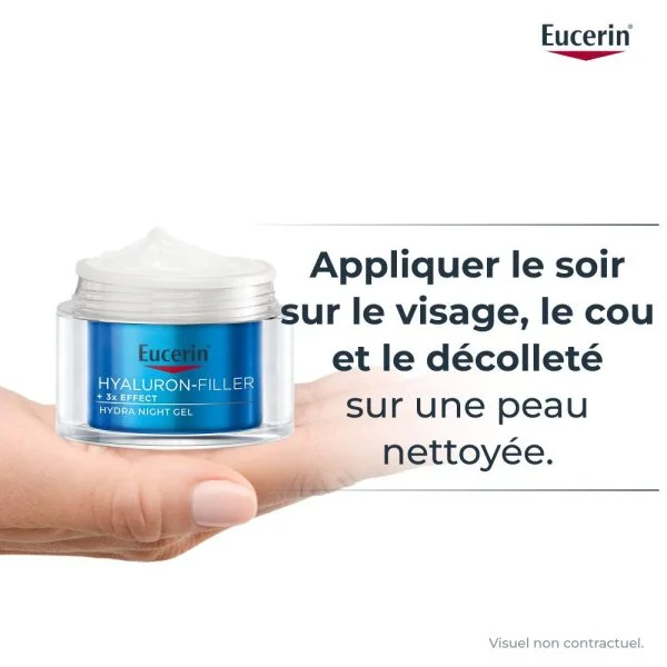 Eucerin Hyaluron-Filler 3X Effect Soin de Nuit Booster d’Hydratation 50ml – photo 2