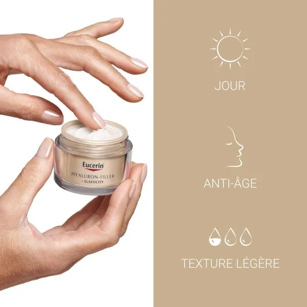 Eucerin Hyaluron-Filler + Elasticity Soin de Jour SPF15 50ml – photo 2