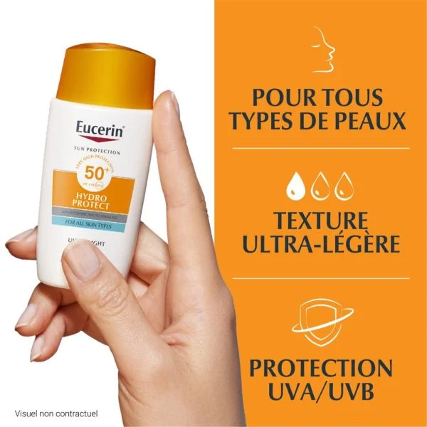 Eucerin Sun Hydro Protect Fluide Ultra-Léger SPF50+ 50ml – photo 2