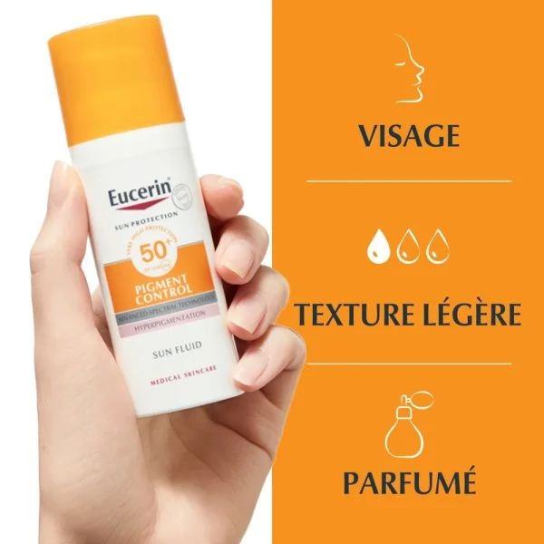 Eucerin Sun Pigment Control Fluide Solaire Anti-Taches SPF50+ 50ml – photo 2