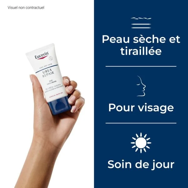 Eucerin UreaRepair Crème Visage 5% d’Urée 50ml – photo 2