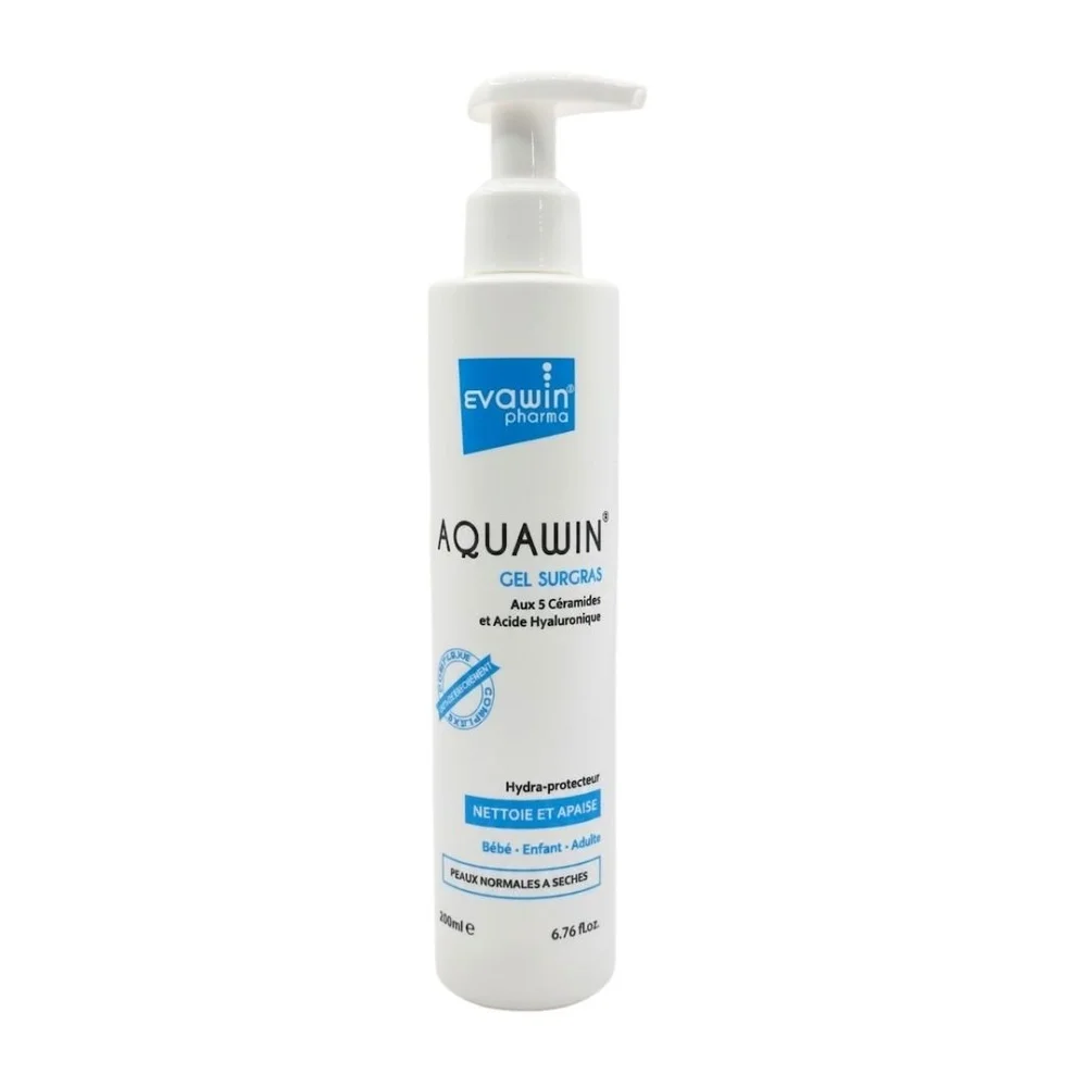 evawin-aquawin-gel-surgas-200ml.jpg Flacon-pompe blanc et bleu Evawin Aquawin gel surgras 200 ml