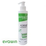 Flacon-pompe blanc et vert Evawin Acnewin gel nettoyant purifiant 200 ml
