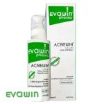 Flacon-pompe blanc et vert Evawin Acnewin Lotion A.I 120 ml