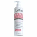 Flacon pompe blanc et rose Eviana BB Skin Gel Nettoyant 400 ml